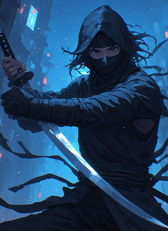 An AI Generated Ninja.